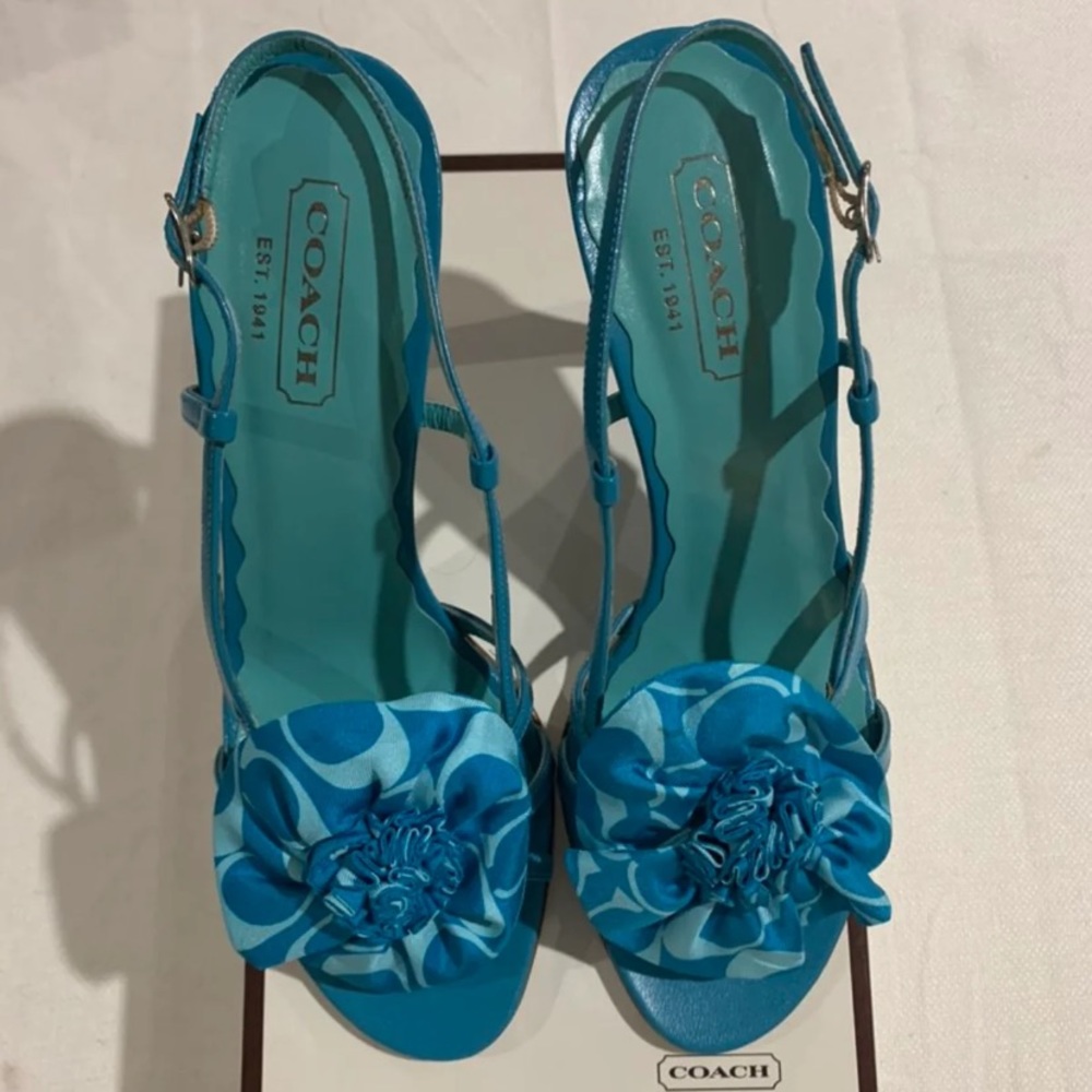 New Coach Farrah Slingback Sandals 8M